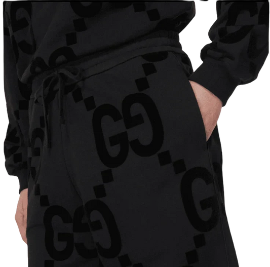 Calça Gucci GG Jumbo Moletom Black