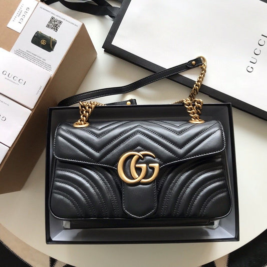 Gucci GG Marmont Small Matelasse Bag Mini Black