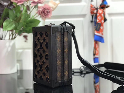 Bag Lv Vertical Soft Trunk Monogram Black