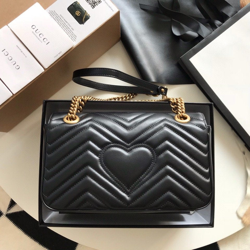 Gucci GG Marmont Small Matelasse Bag Mini Black