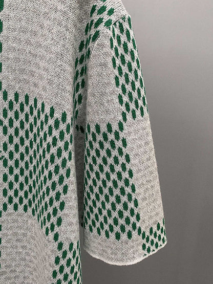 Camiseta Louis Vuitton Damier Knitted Sleeved Crewneck