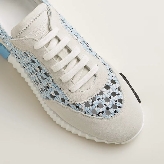Tenis Hermès Bouncing Furado Blue