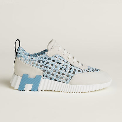 Tenis Hermès Bouncing Furado Blue