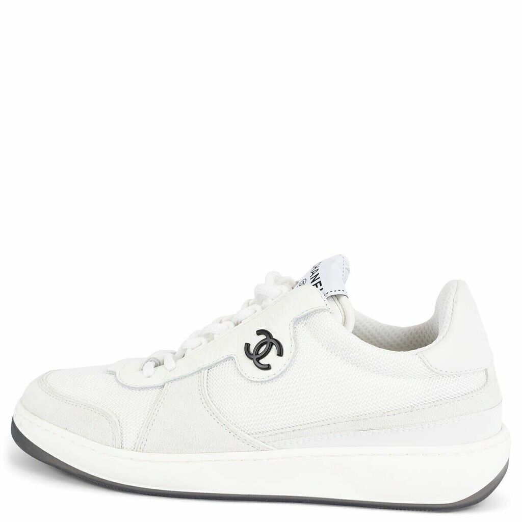 Chanel CC Logo White Sneakers