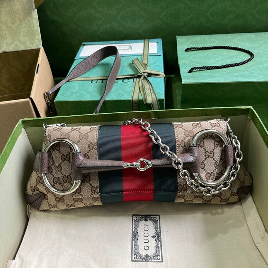 GUCCI Horsebit Chain Small Shoulder Bag