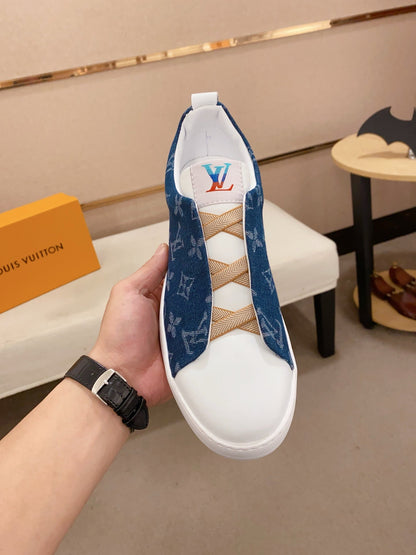 Tenis LV Mirror  Monogram Suede Blue