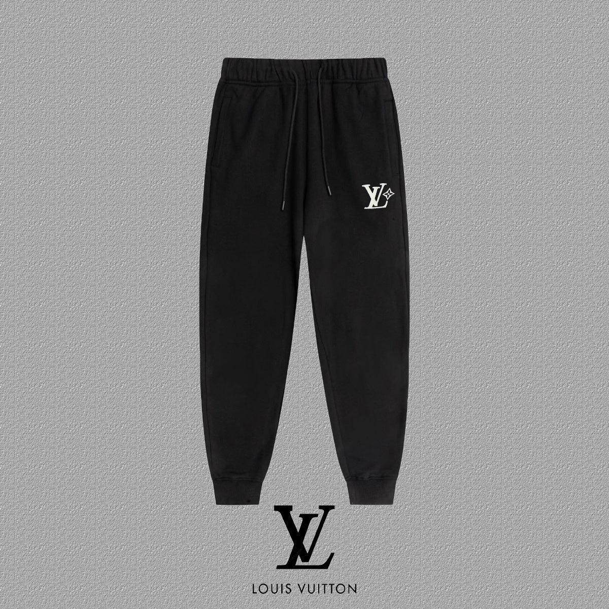 Calça Louis Vuitton Logo Black White