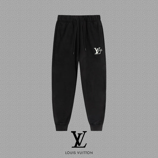 Calça Louis Vuitton Logo Black White