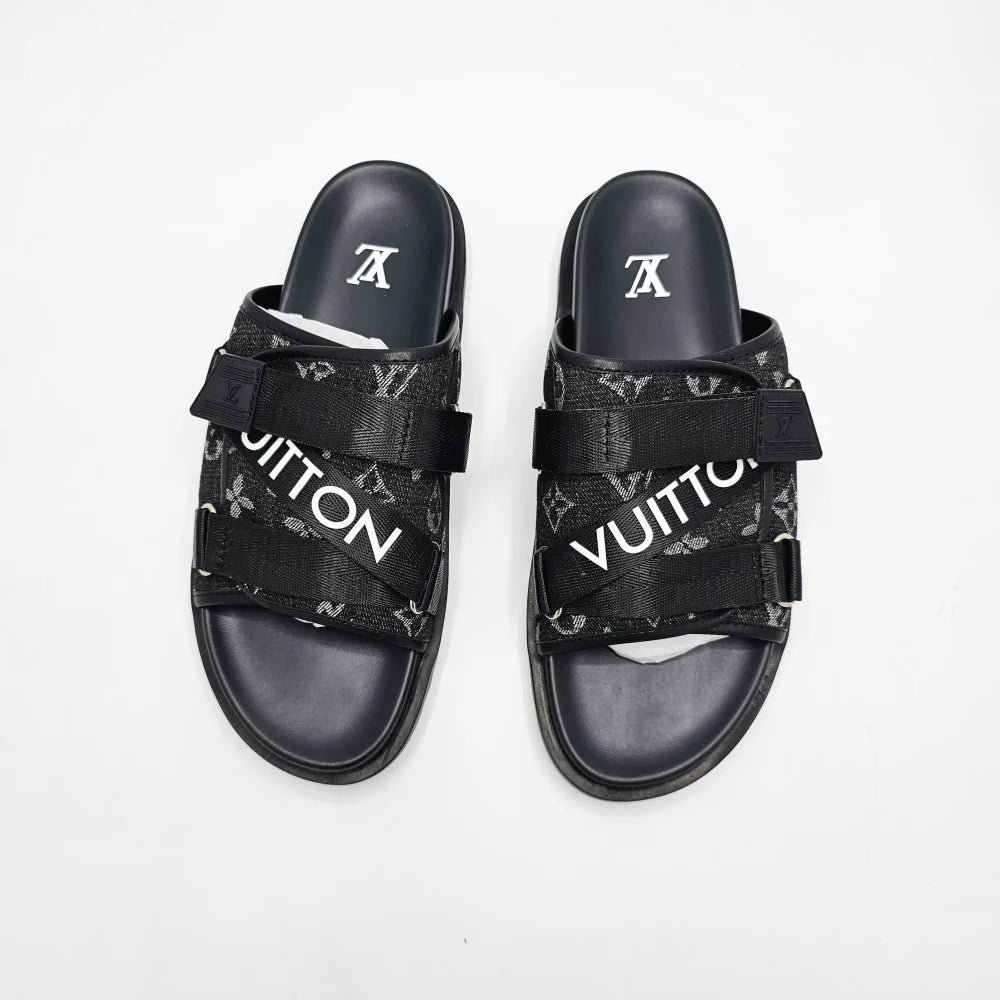 Chinelo  Lv Traveller Slipper Black