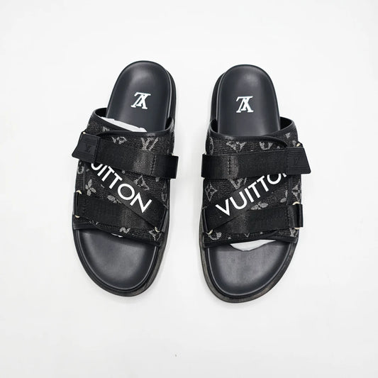 Chinelo  Lv Traveller Slipper Black