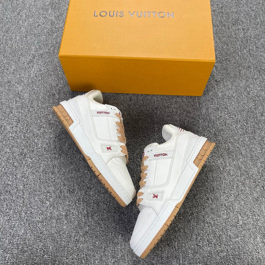 LV Trainer - White/Beige/Red