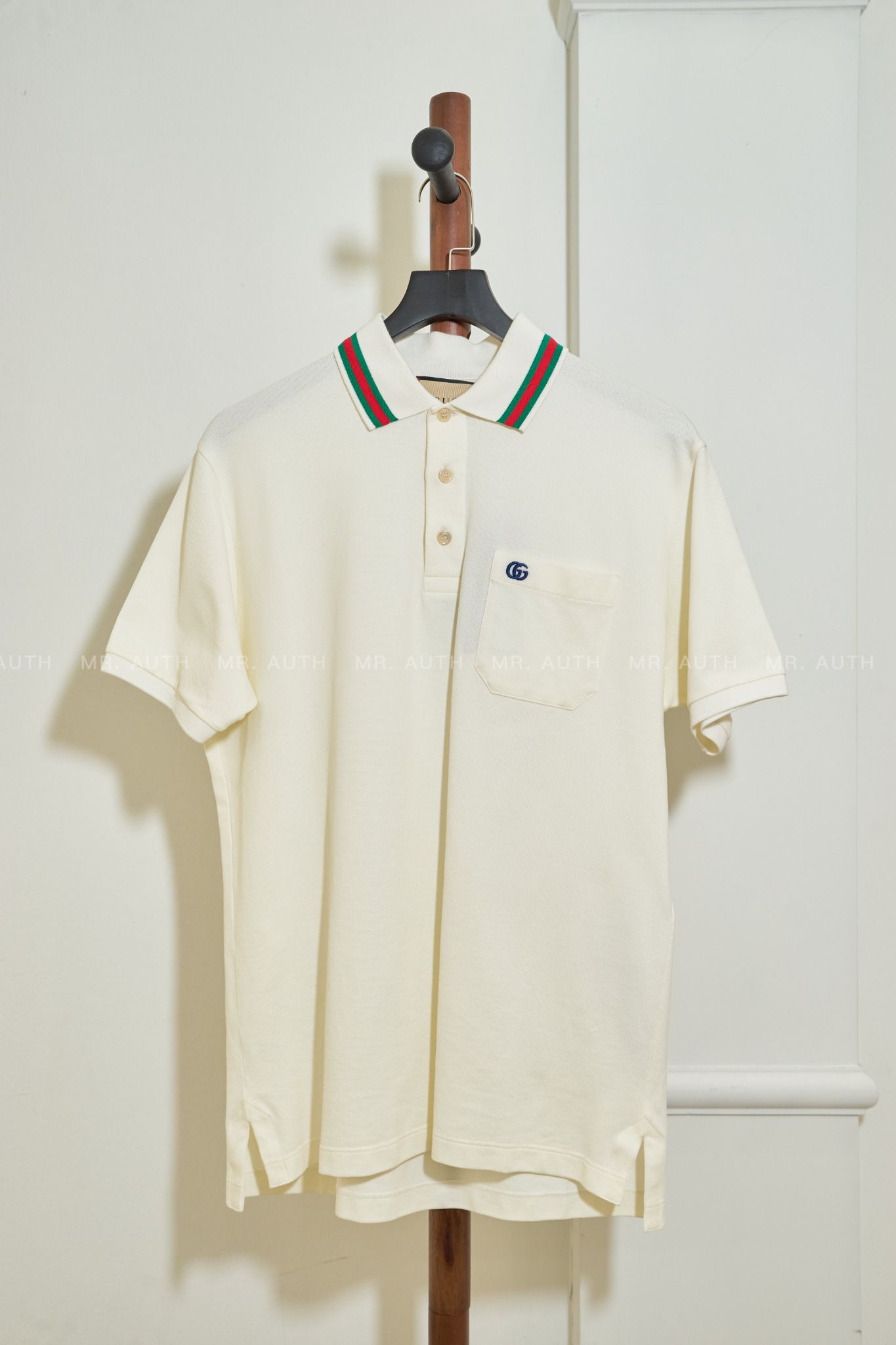 Polo Gucci Beige Logo T Shirt