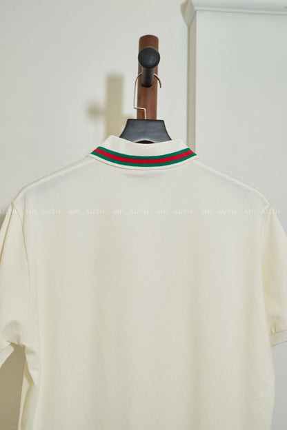 Polo Gucci Beige Logo T Shirt
