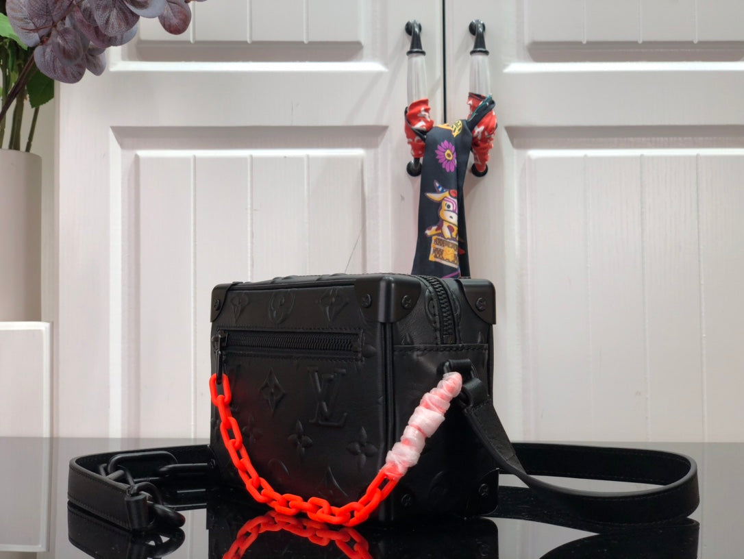 Bag Lv Mini Soft Trunk Monogram Black