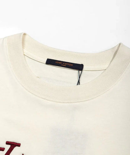 Camiseta Louis Vuitton Beige LV Lovers