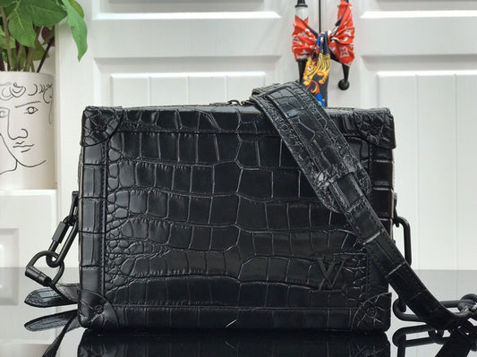 Bag Lv Alligator Mini Soft Trunk Black