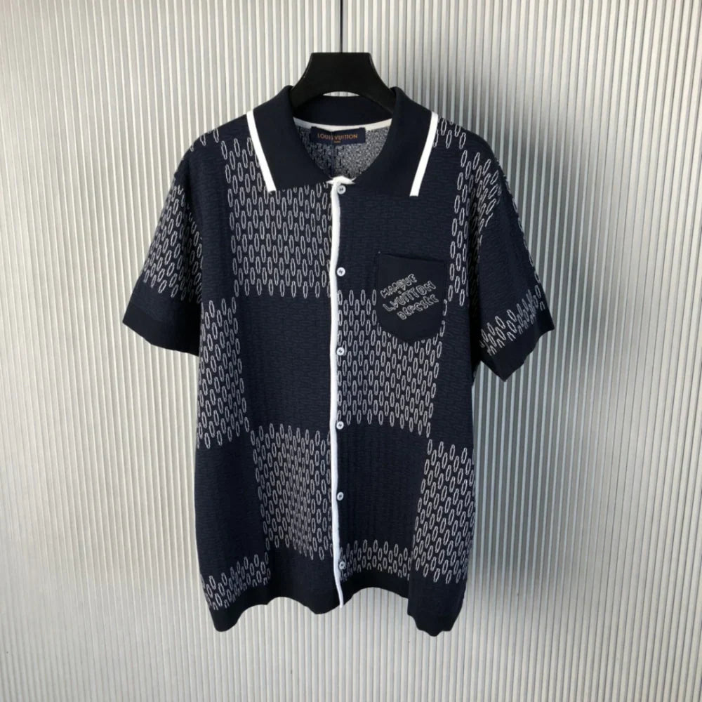 Polo Louis Vuitton Jacguard Blue