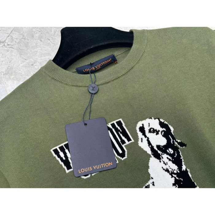 Camiseta Louis Vuitton Green Golden Retriever