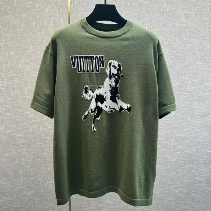 Camiseta Louis Vuitton Green Golden Retriever