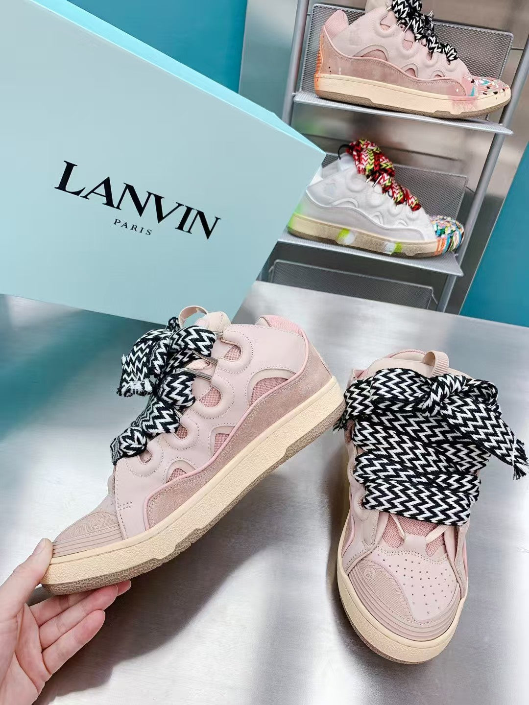 Lanvin Leather Curb Pink Gum