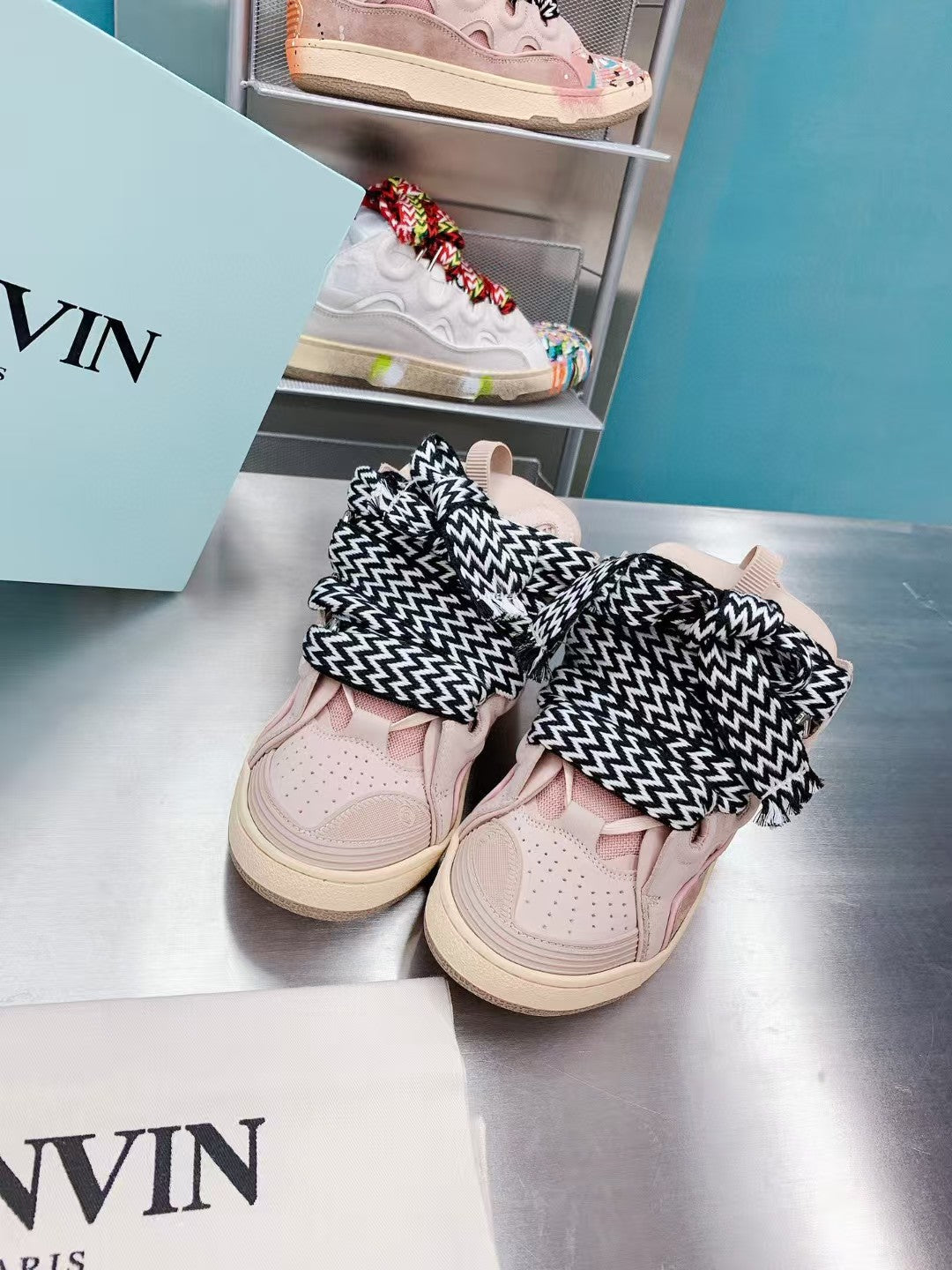 Lanvin Leather Curb Pink Gum