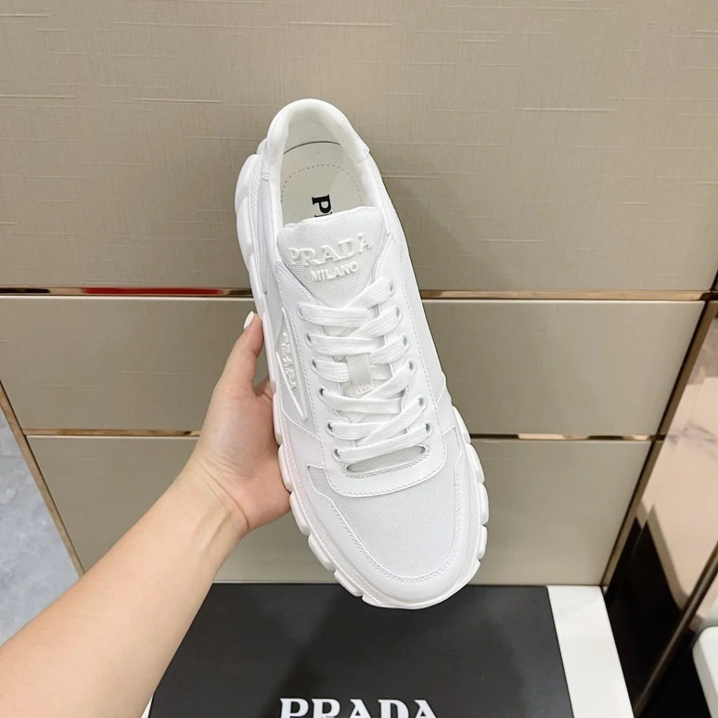 Tênis Prada Low Top White Solado Alto