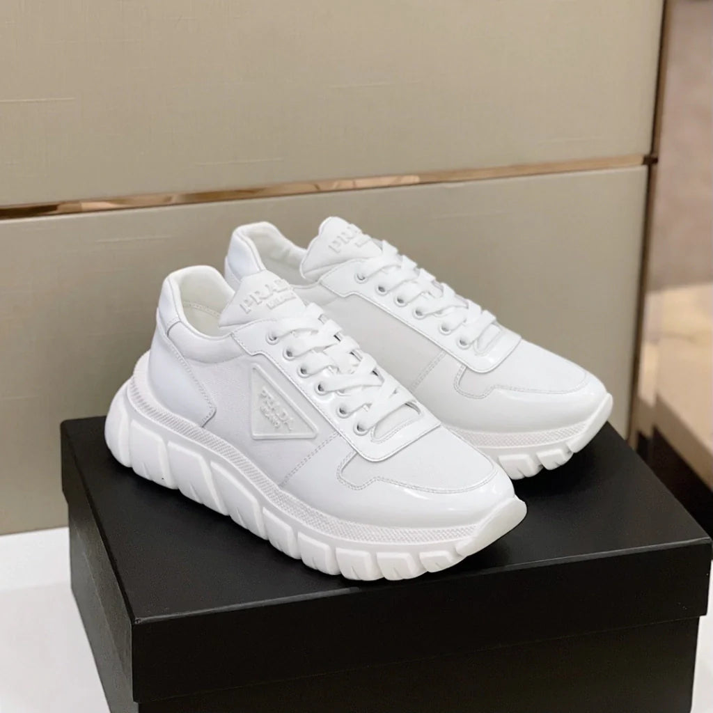 Tênis Prada Low Top White Solado Alto