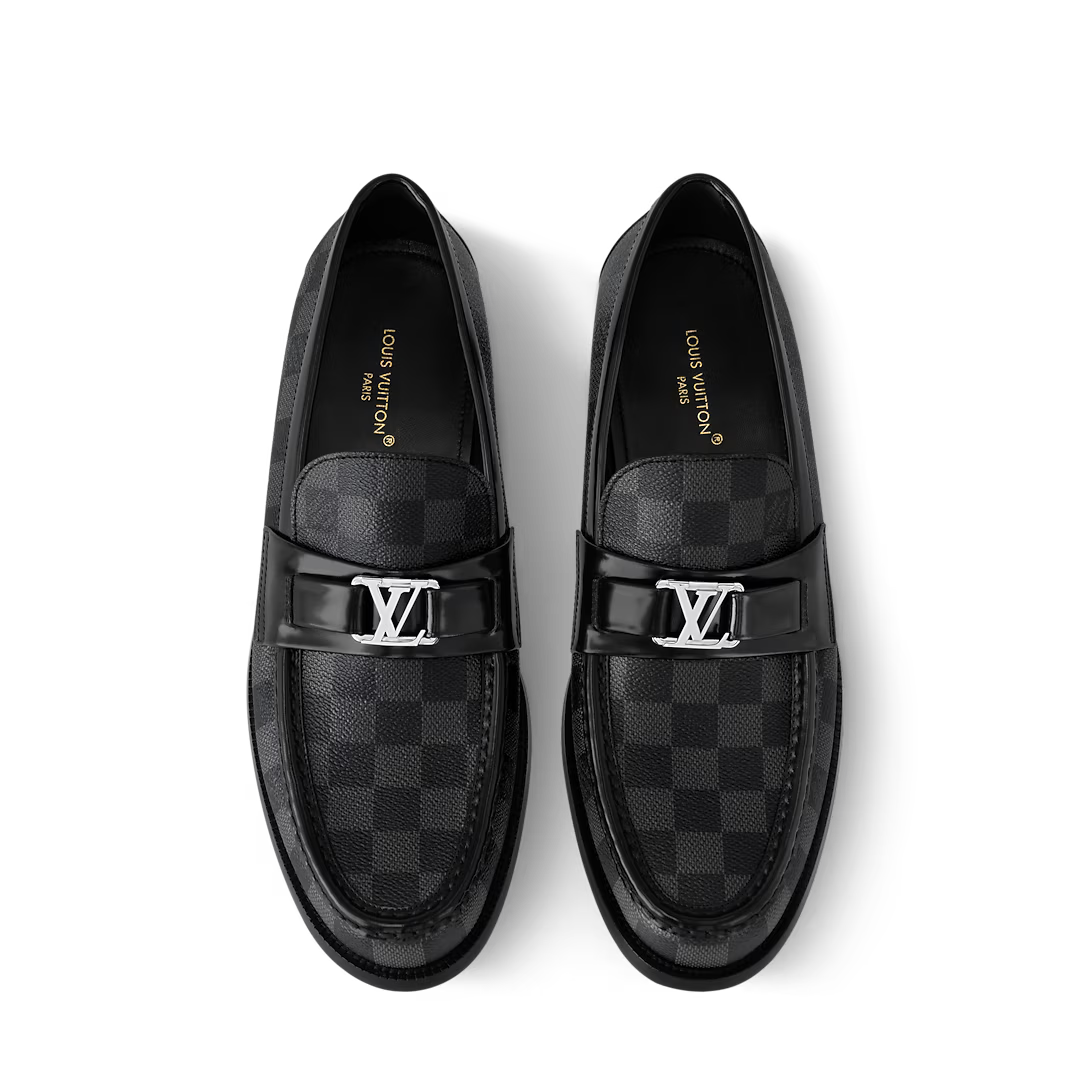 Sapato Louis Vuitton Major Grey Monogram