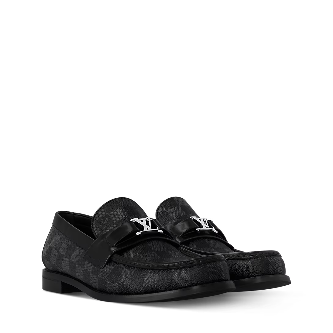 Sapato Louis Vuitton Major Grey Monogram