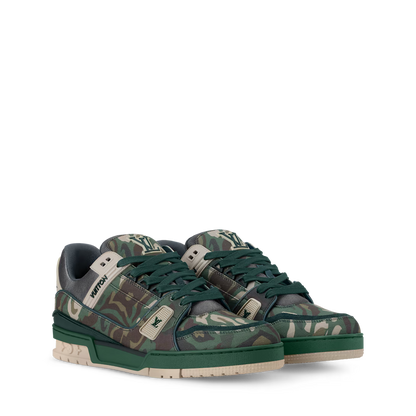 LV Trainer Camo - Printed Green