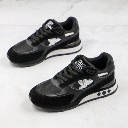 Run Away Sneakers Suede with Mesh Black