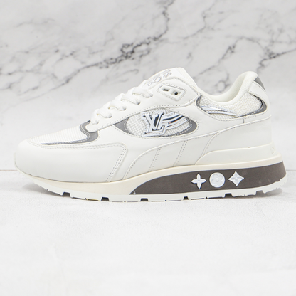Run Away Sneakers Suede with Mesh White