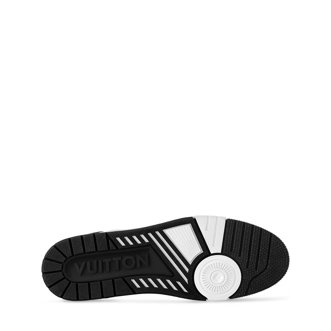 Louis Vuitton LV Trainer Low Velcro Strap Monogram Denim Black White