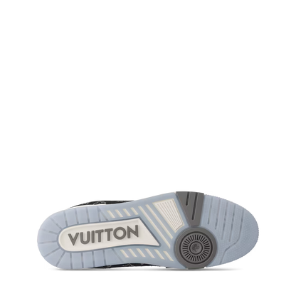 Louis Vuitton LV Trainer Grey Monogram Denim  White