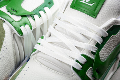 TRAINER BAIXO BRANCO/VERDE