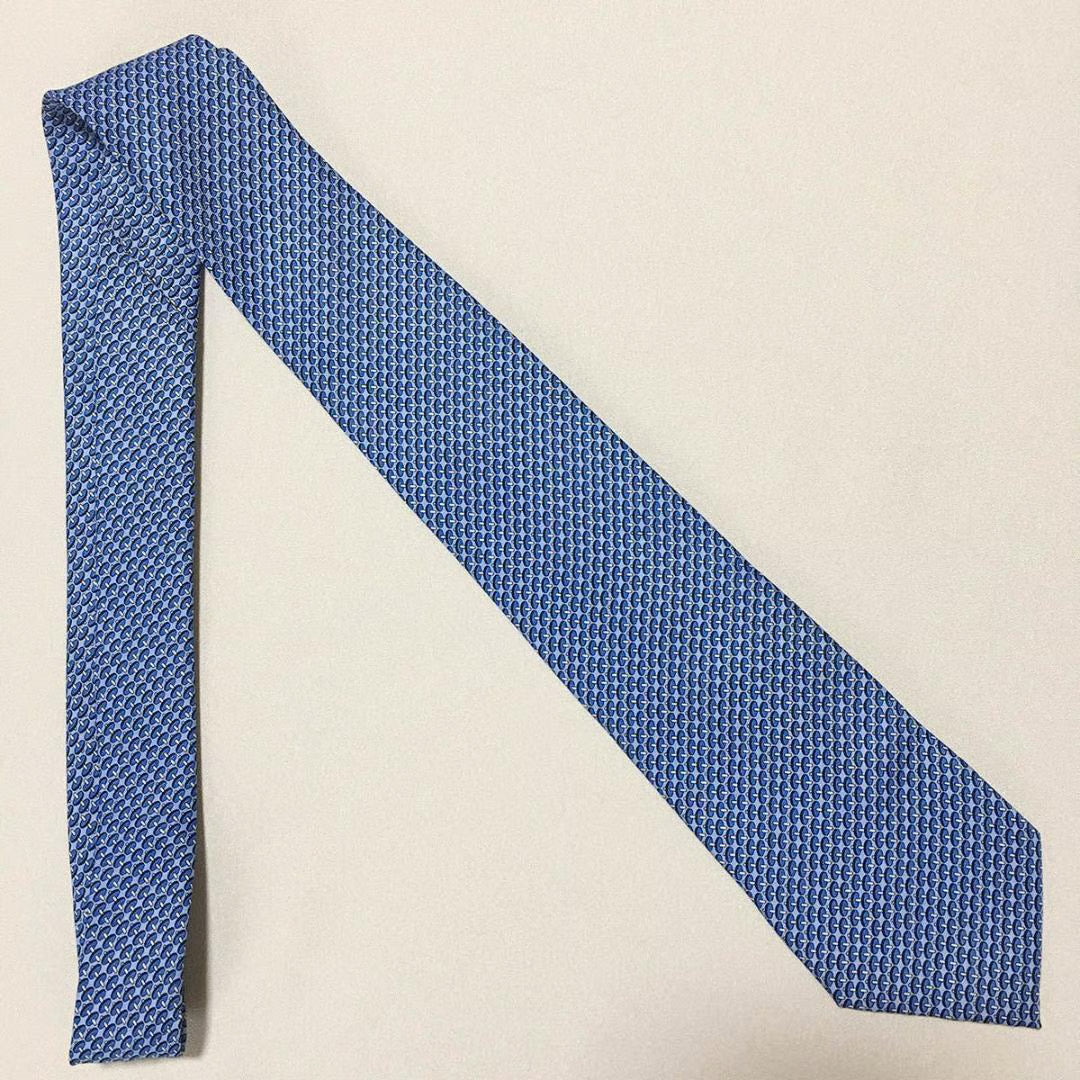 Gravata Hermès Blue Francês