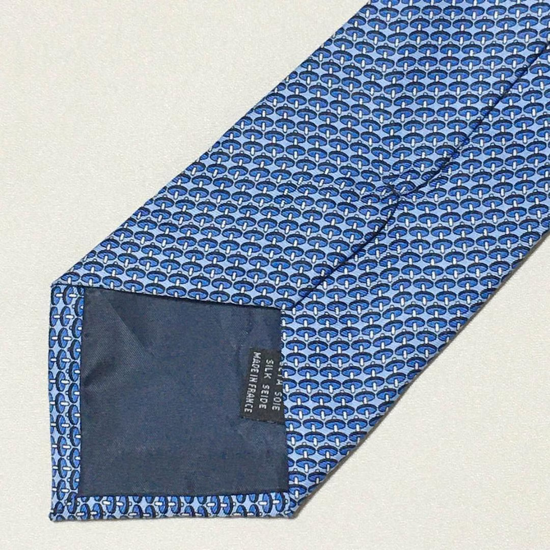 Gravata Hermès Blue Francês