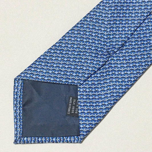 Gravata Hermès Blue Francês