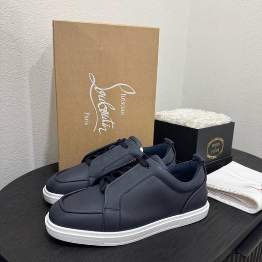 Christian Louboutin Jimmy Adolon Sneaker Leather Marine Navy