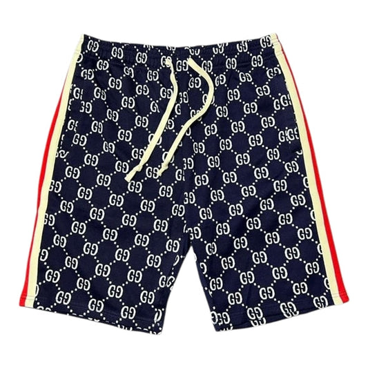 Shorts Gucci Navy GG Logo Blue