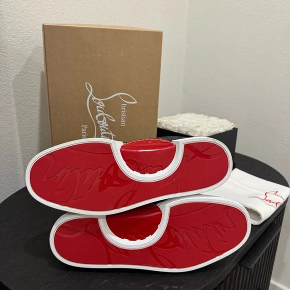 Christian Louboutin Jimmy Adolon Sneaker Leather Marine Navy