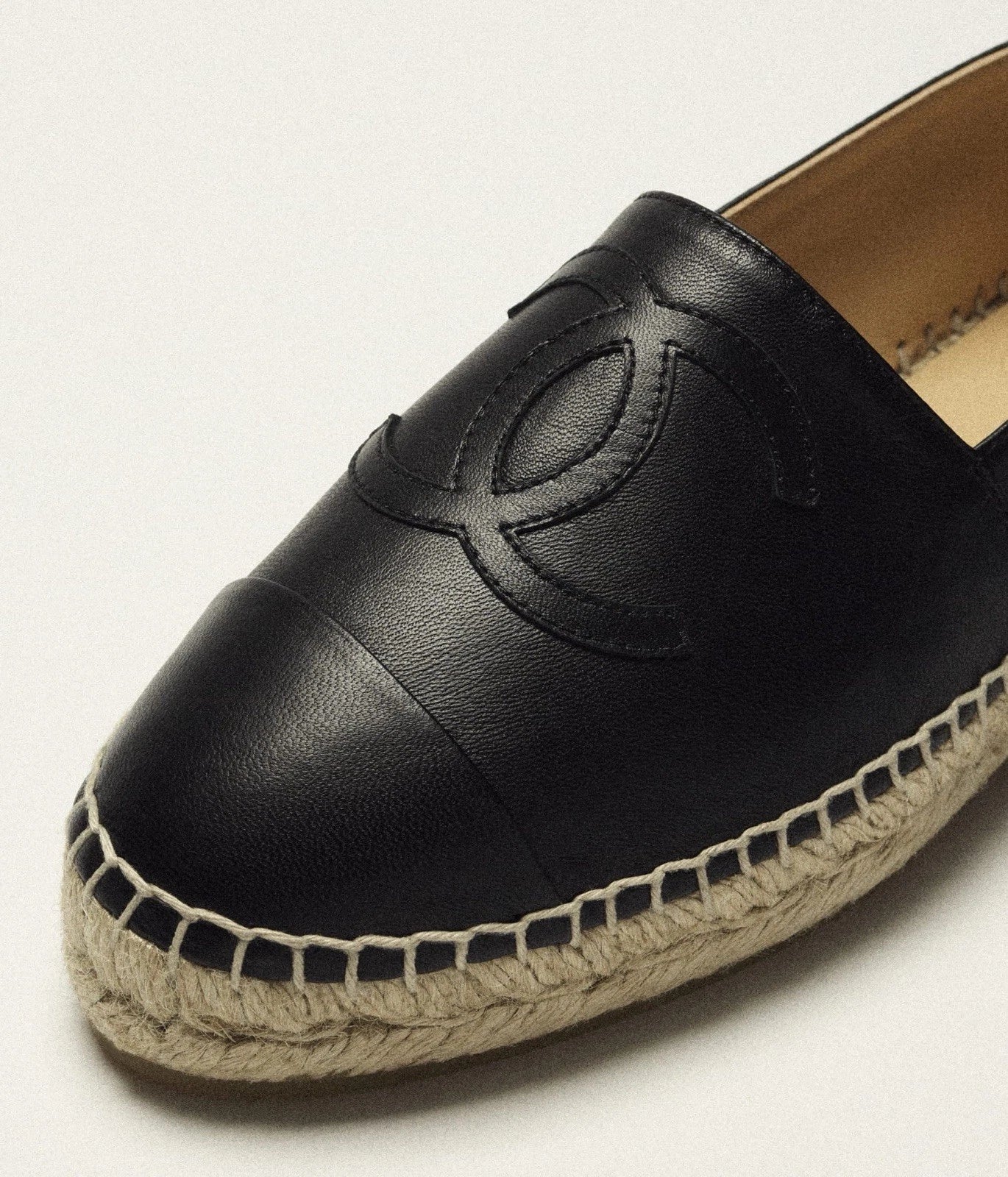 Espadrilles Chanel Lambskin Black