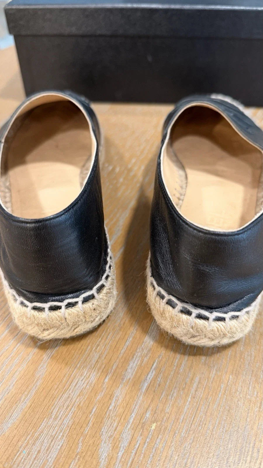 Espadrilles Chanel Lambskin Black