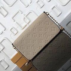 Bolsa Lv Felicie Monograma Empreinte Tourterelle