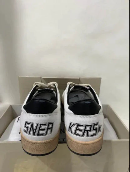 Golden Goose Ball-Star Low White Nappa Black Star